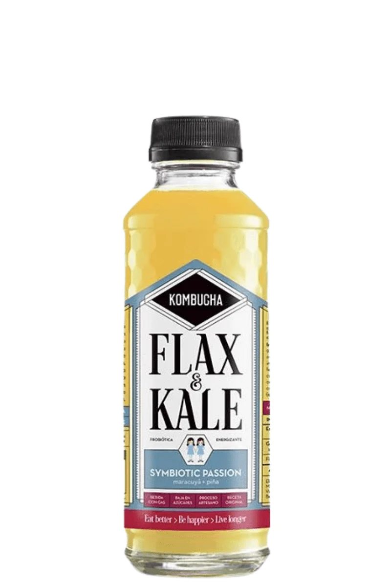 Kombucha Symbiotic Passion en vidrio retornable - Flax&Kale