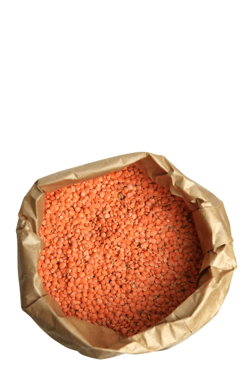Lenteja Roja Bolsa Kraft 800 g
