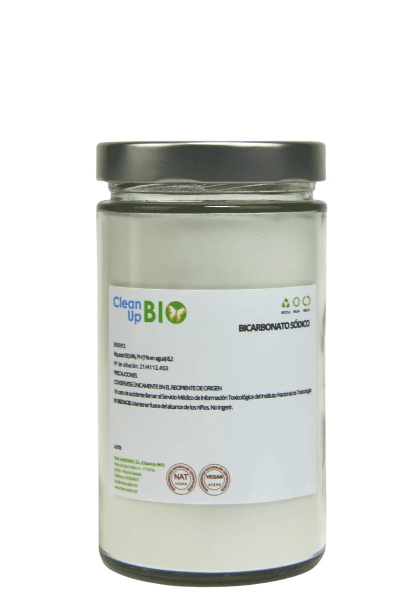 Bicarbonato Sódico CleanUp BIO 500 g - En vidrio retornable