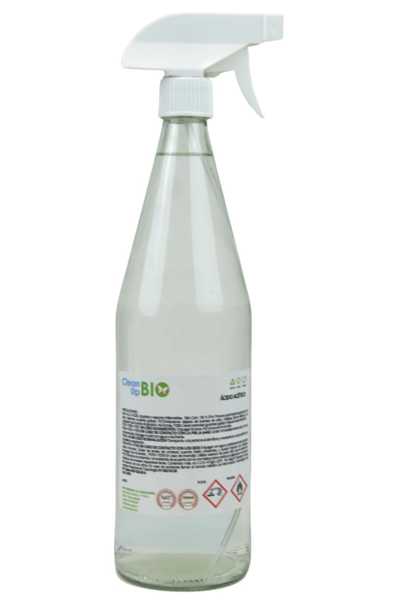 Vinagre de Limpieza CleanUP BIO 0.75L - Pulverizador En vidrio retornable