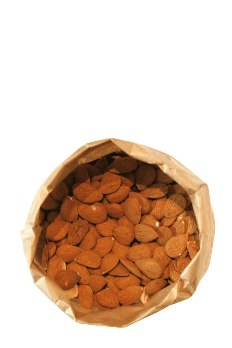 Almendra Cruda con Piel 250 g en bolsa Kraft