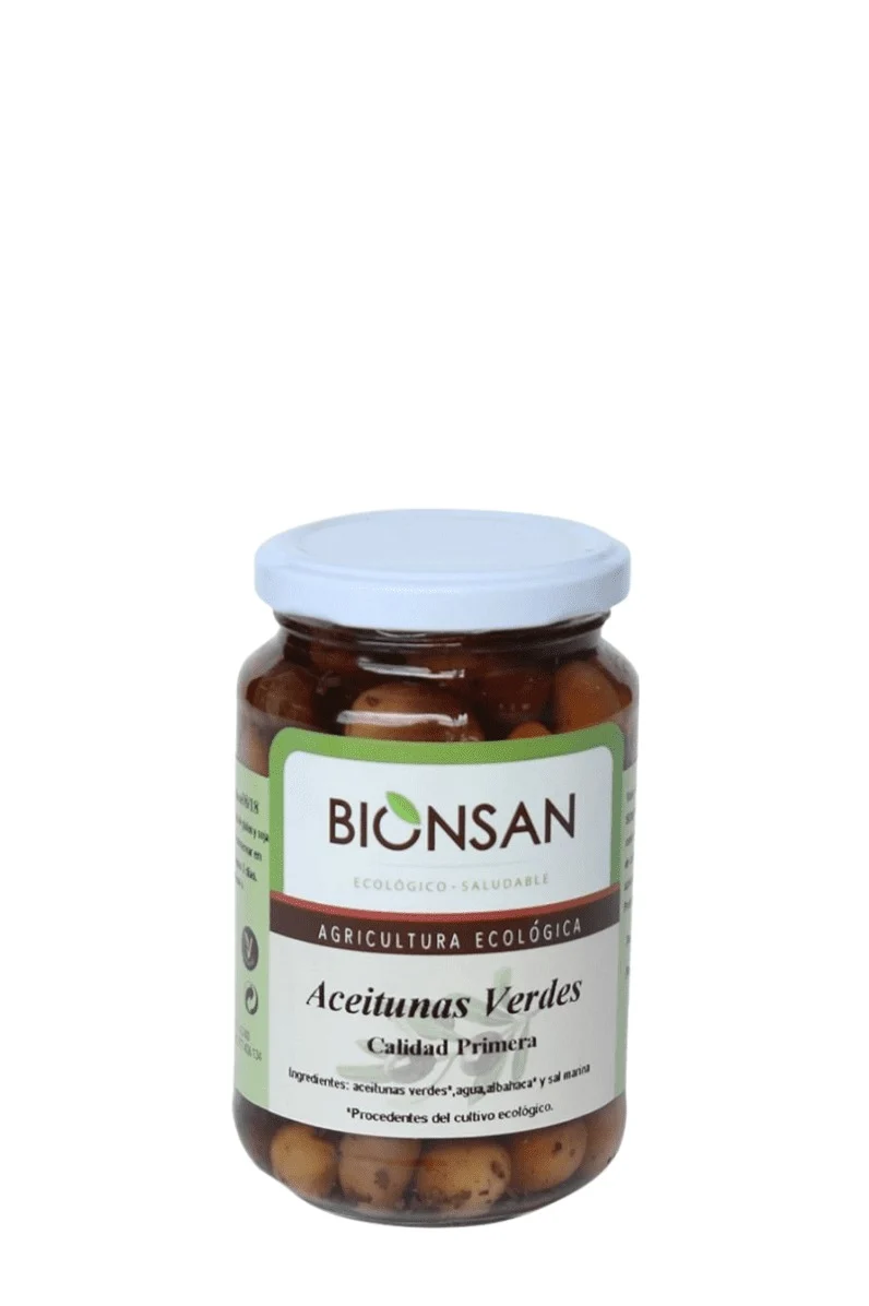 Oliva Arbequina ECO en vidrio retornable 200gr - BIONSAN