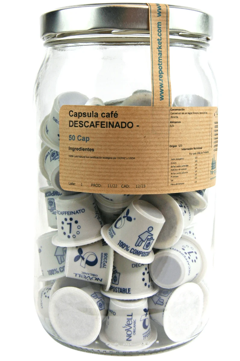 Capsula cafe DESCAFEINADO - NoVell 50 Cap