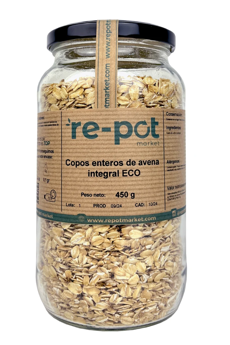 Copos enteros de avena ECO 450 g