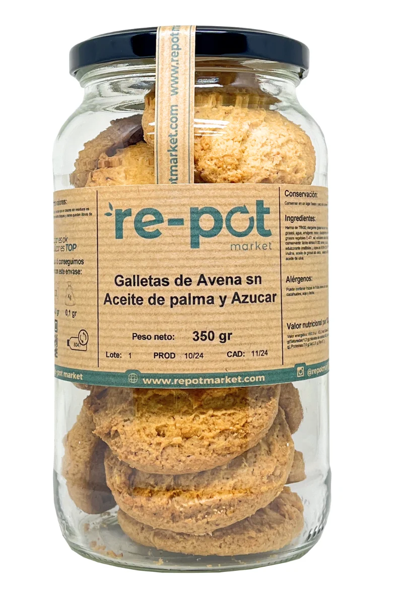 Galletas de Avena sin Aceite de palma y sin Azucar 350 gr- ESPIGA BLANCA