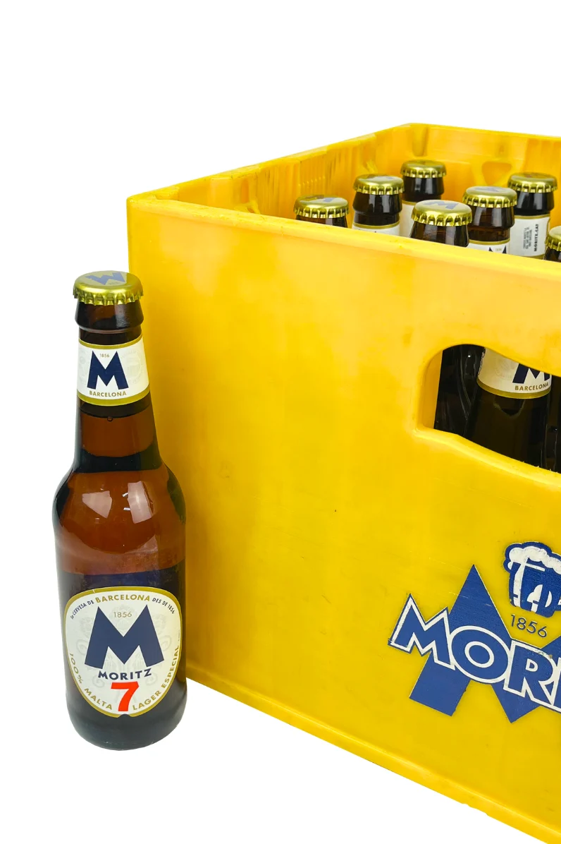 Cerveza Moritz 7 en vidrio retornable 330 ml - Pack 24 Ud
