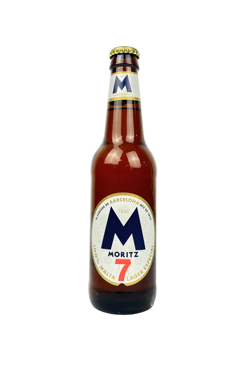 Cerveza Moritz 7 en vidrio retornable 330 ml - 1 Ud