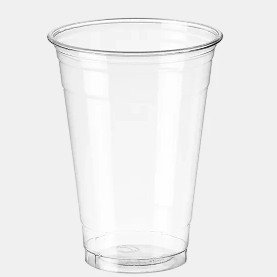 Vaso plástico reciclable RPET transparente. ø9.5 cm. Varias medidas - 1000 Uds.