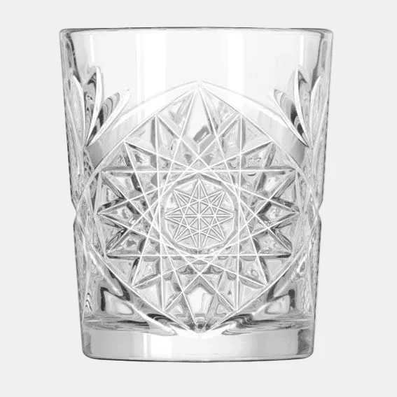 Vasos de cristal tallado Hobstar. 350 ml - 12 uds.