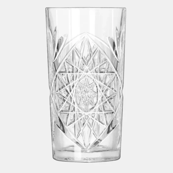Vasos altos cristal tallado Hobstar. 470 ml - 12 Ud.