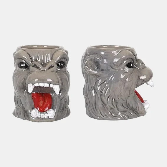 Vaso Tiki de porcelana forma de orangután Hasira. 11 x 16 cm. 65 cl - 4 Uds.