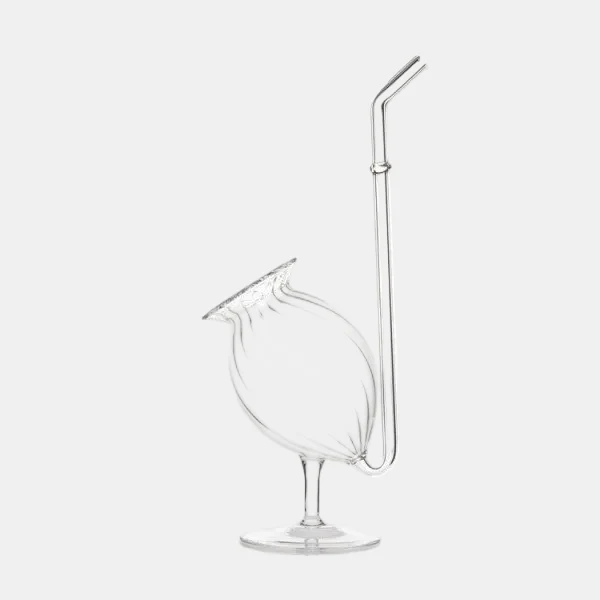 Vaso poppy bulb "opium". 22 x 8 x 9 cm. 240 ml - 1 ud.