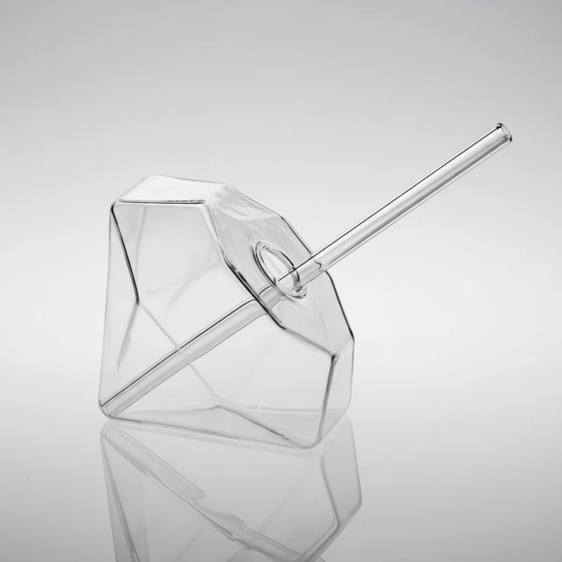 Vaso diamante. 10 x 11.5 x 11.5 cm. 250 ml - 2 uds.