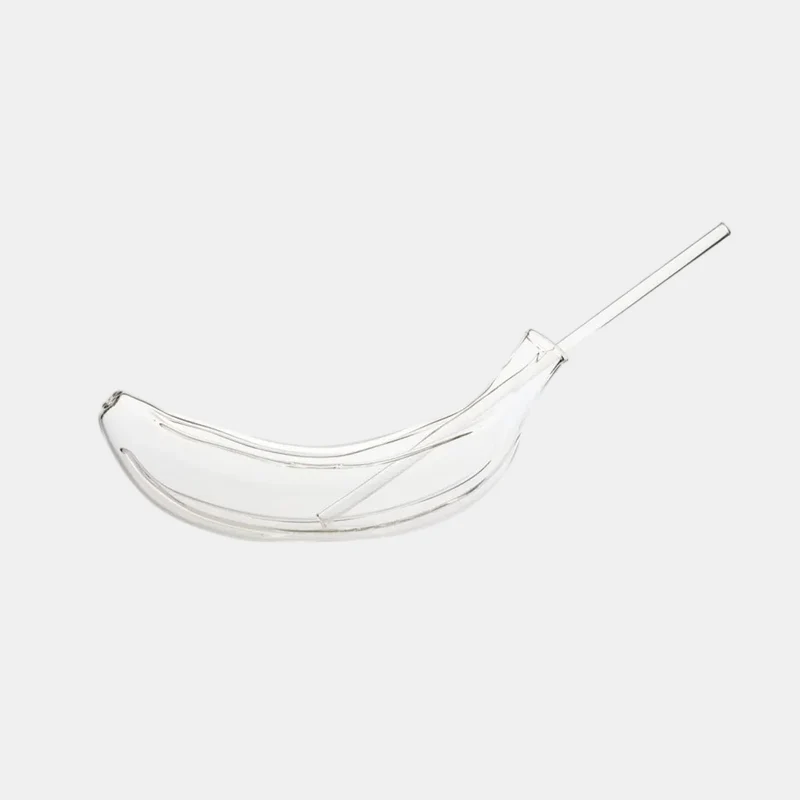 Vaso banana. 23 x 5 x 10 cm. 250 ml - 1 ud.
