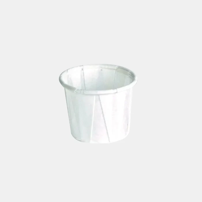 Tarrina de papel plisado. ø2.6 x 2.8 cm. 14 ml - 250 uds.