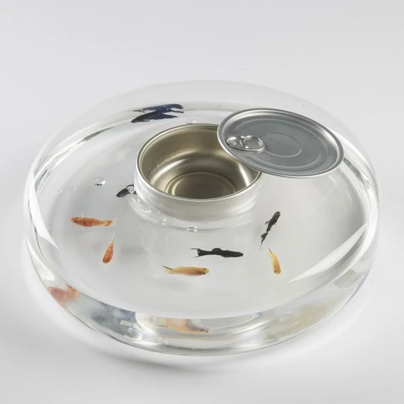 Soporte de cristal "Mise en scene". ø28 x 8,5 cm - 1 Ud.
