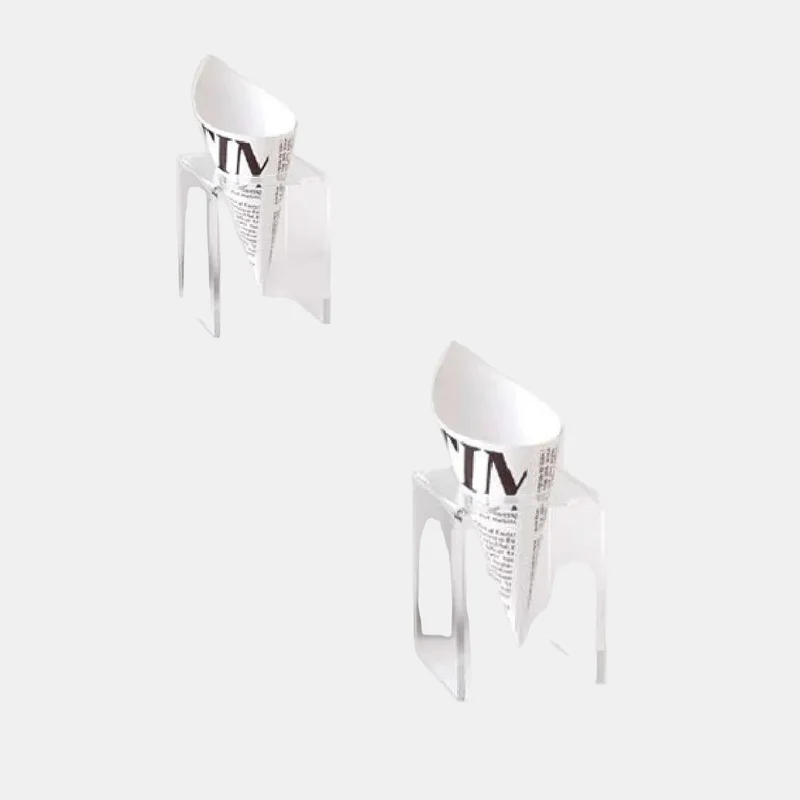 Soporte cono transparente. ø4 cm - 1 Ud.