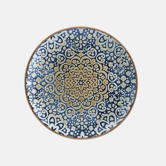Plato llano porcelana Alhambra. Varias medidas - 12 Uds.