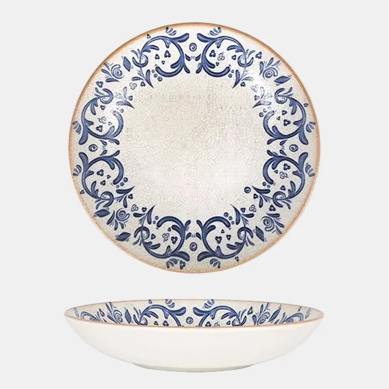 Plato hondo porcelana Laudum. ø23 x 4 cm. - 6 Uds.