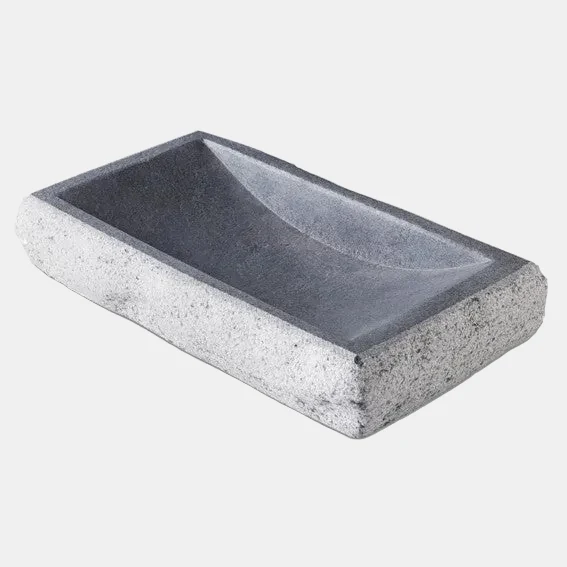 Plato granito doble cara. 20 x 15 x 4 cm. 300 ml - 1 Ud.