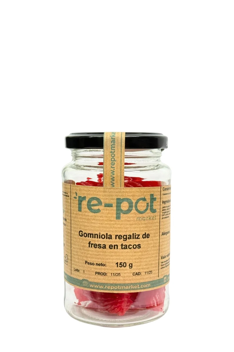 Gominola regaliz de fresa en tacos 150 g