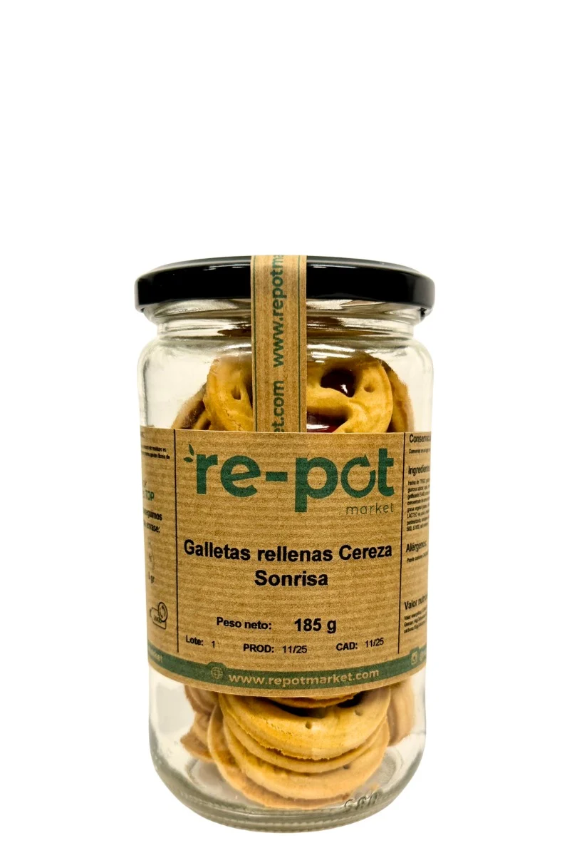 Galletas rellenas de Cereza Sonrisa 185 gr