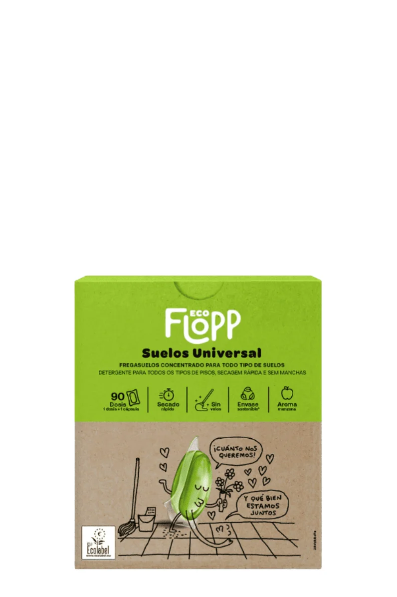 Friegasuelos universal en capsulas ecológico FLOPP (90 Capsulas)