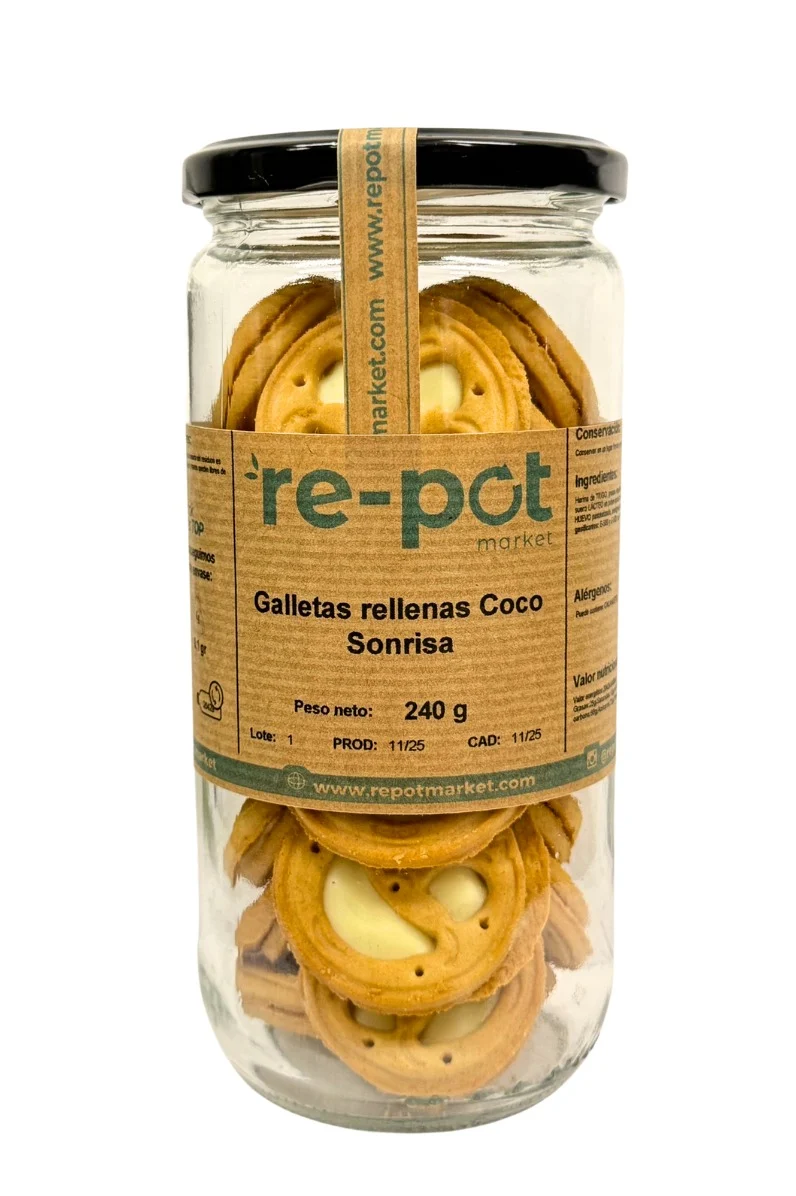 Galletas rellenas de COCO Sonrisa 240 gr