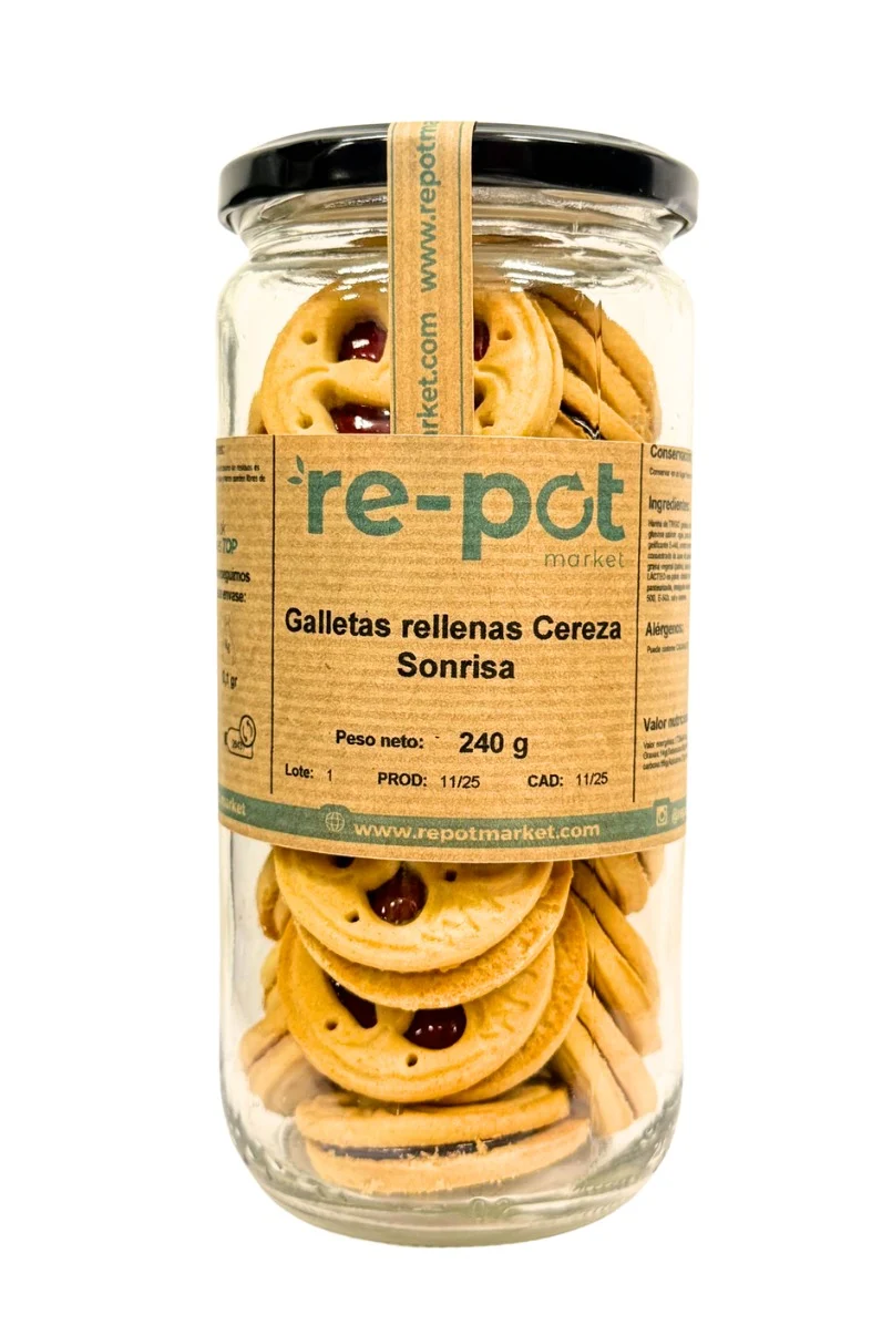 Galletas rellenas de Cereza Sonrisa 240 gr