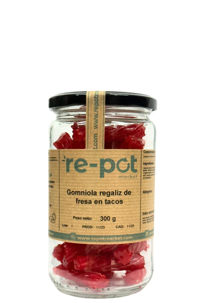 Gominola regaliz de fresa en tacos 300 g