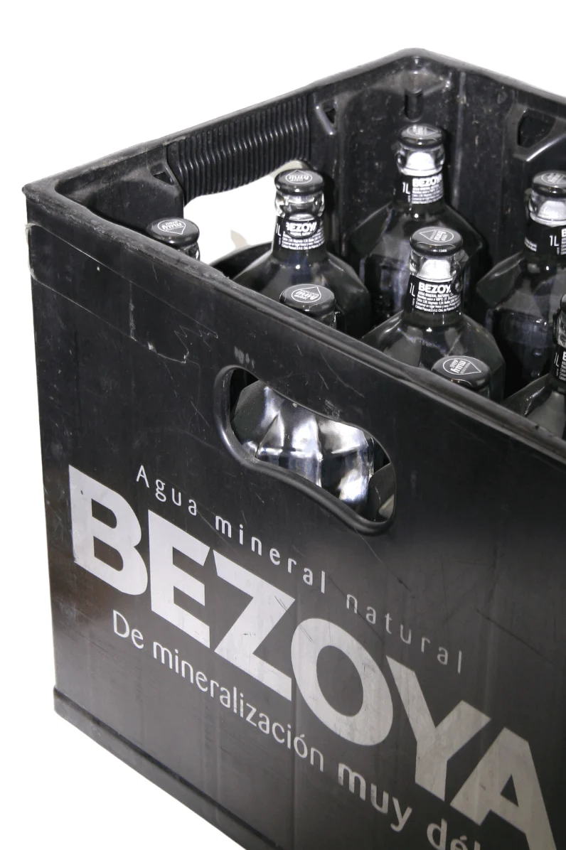 Agua Mineral Bezoya en vidrio retornable 975 ml - Pack 12 Ud