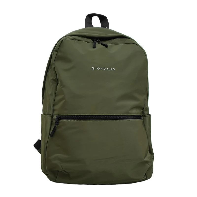 Essential Backpack: Durable Polyester, Everyday Versatility - Green