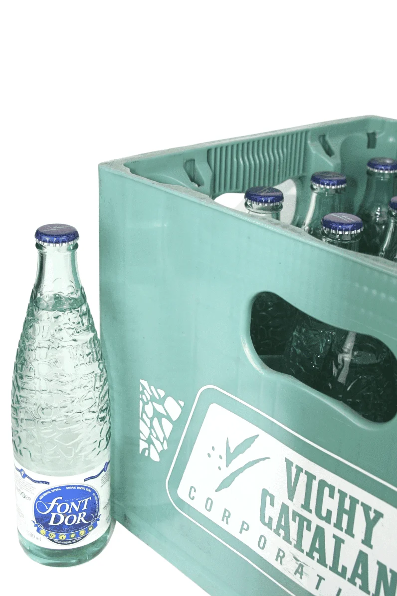 Agua Mineral Font d'or en vidrio retornable 500 ml - Pack 20 Ud