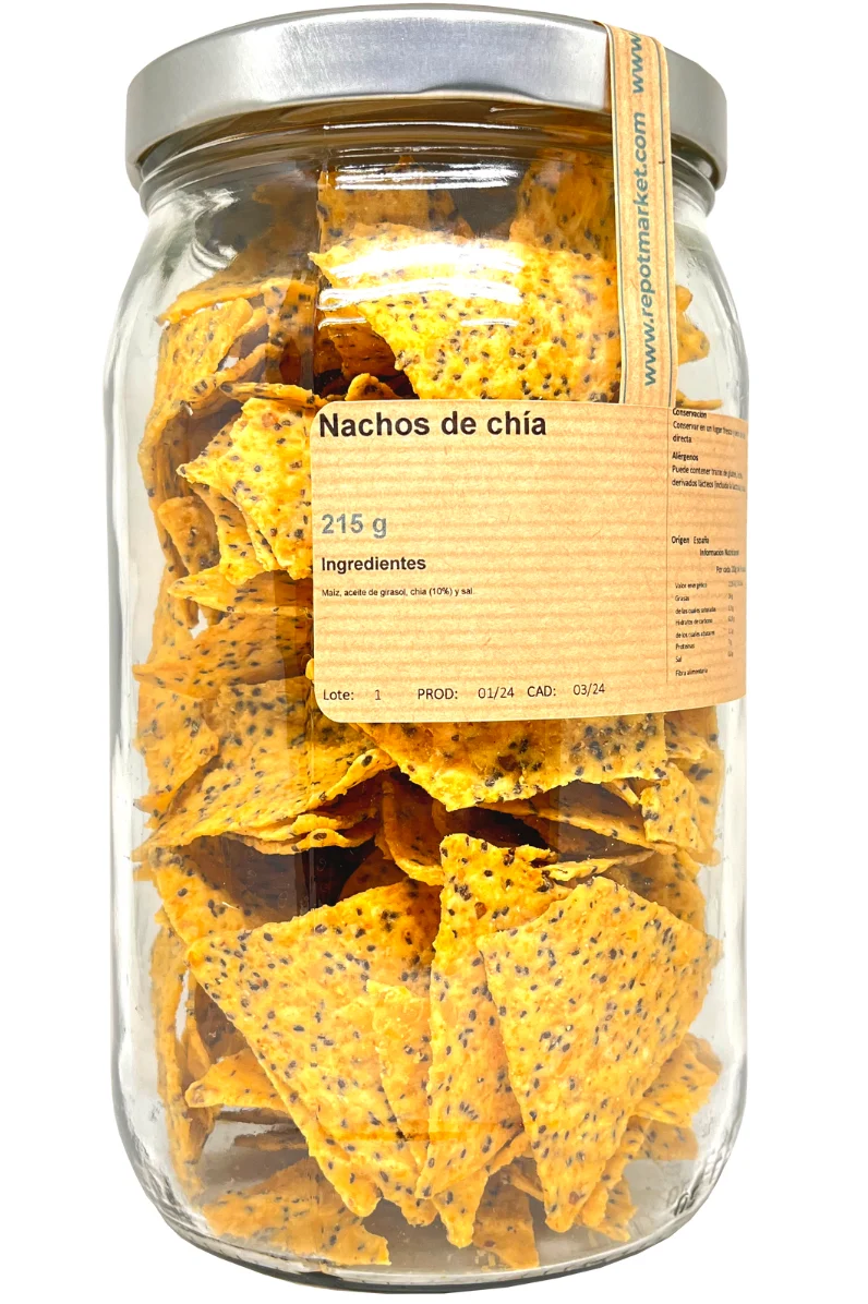 Nachos de chia 215 g