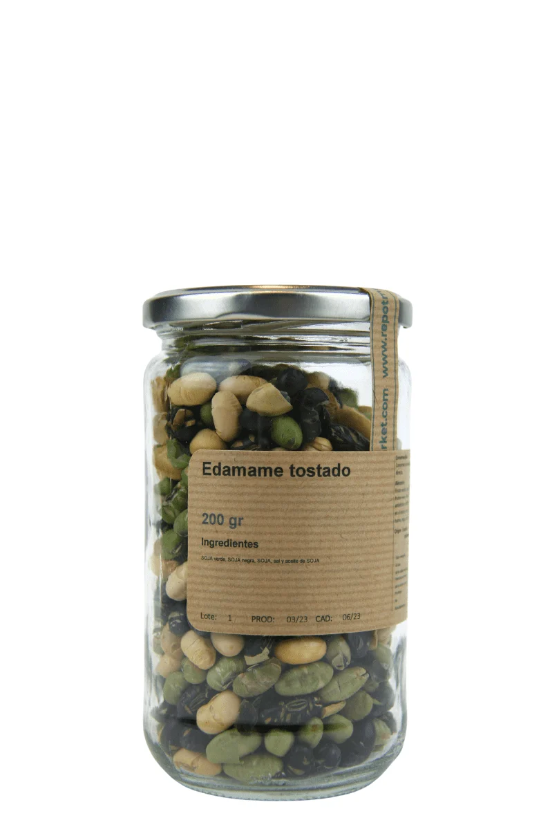 Edamame tostado en vidrio retornable 200 g