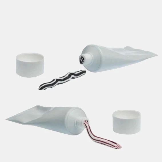 Tubo aluminio Striped dos fases. ø3.5 x 16 cm - 50 Uds.