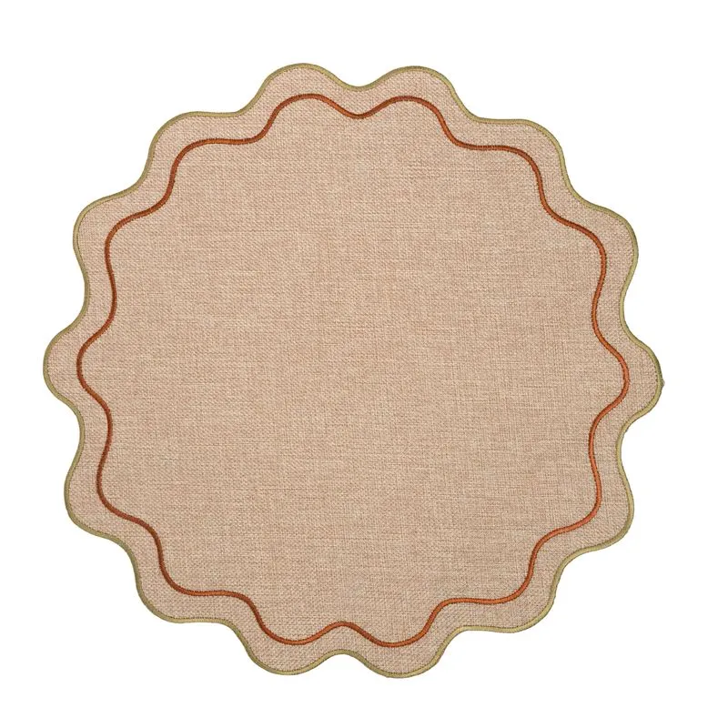 INDIVIDUAL 38CM ONDAS CON PESPUNTES