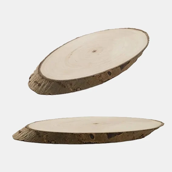 Plato de madera Álamo. 23 x 11 x 1,2 cm - 10 Uds.