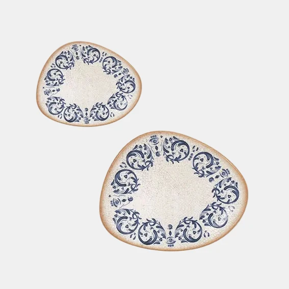 Plato pan irregular porcelana Laudum. 19 x 15 cm - 12 Uds.