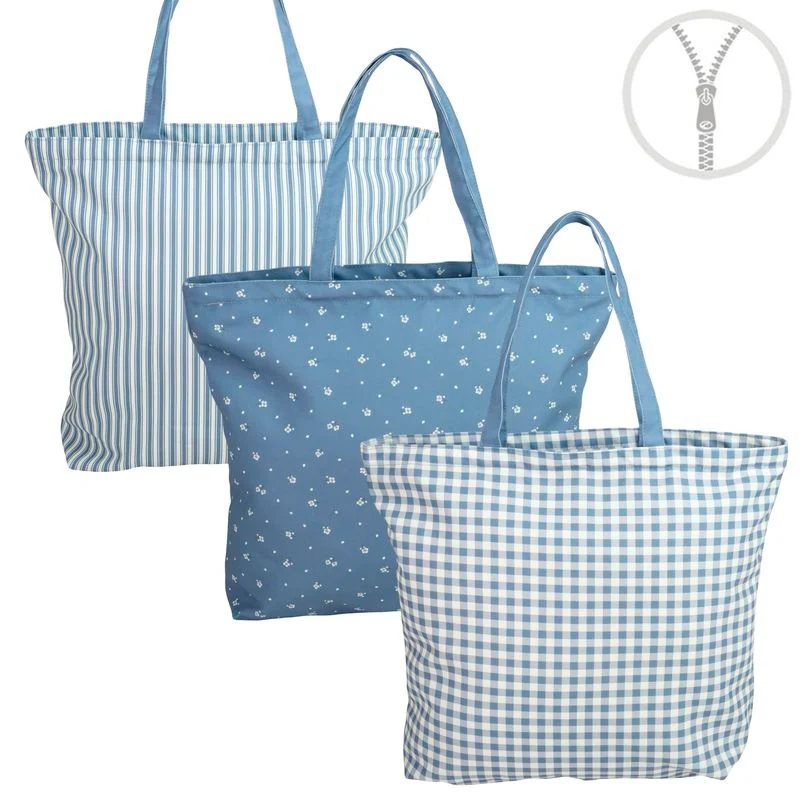 BOLSO CON CREMALLERA BRIDGET AZUL