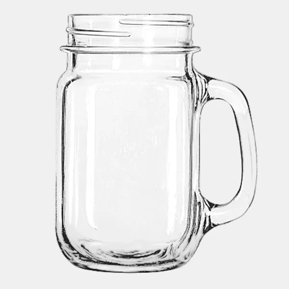 Jarra de cristal con asa. 0,44 L - 12 Ud.