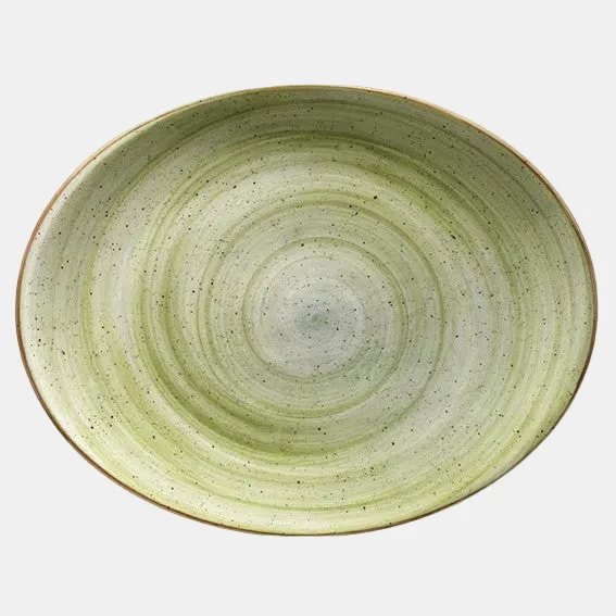 Fuente oval Porcelana Therapy Moove. 31 x 24 cm - 6 Uds.