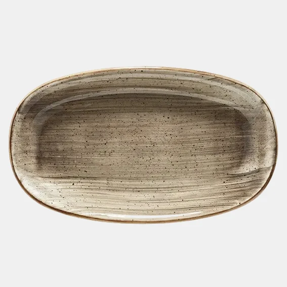 Fuente Oval Porcelana Terrain Gourmet. Garantía de rotura. Varias medidas y Uds.