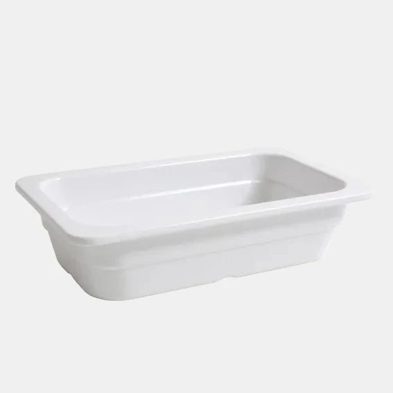Fuente gn 1/1 melamina blanca. 53 × 32.5 x 10 cm - 1 ud