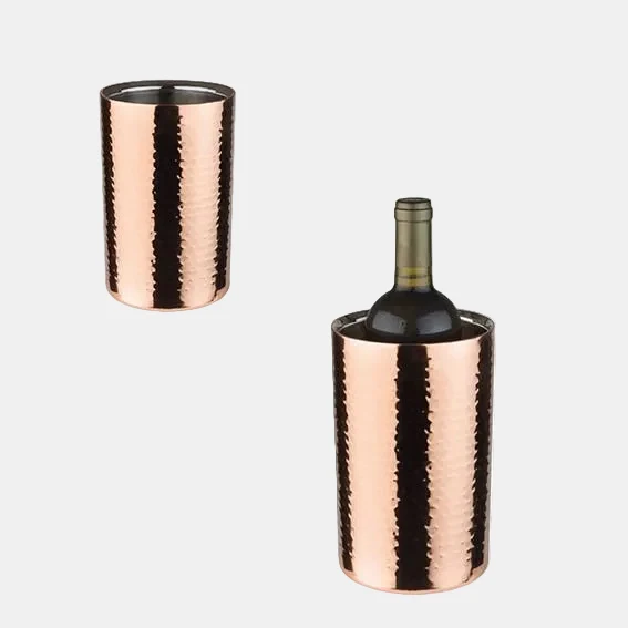Enfria botellas inox cobre. ø12 x 20 cm - 1 ud.