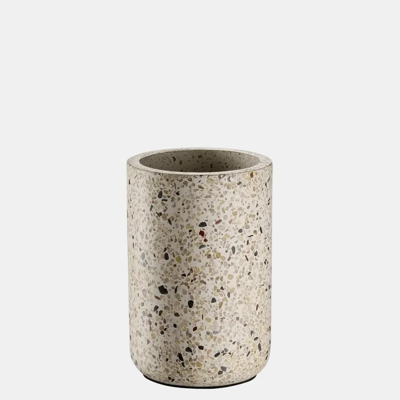 Enfría botellas hormigón terrazo. ø12.5 x 19 cm - 1 ud.