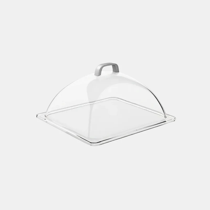 Cúpula de acrílico transparente con asa cromada. Varias medidas - 1 Ud.
