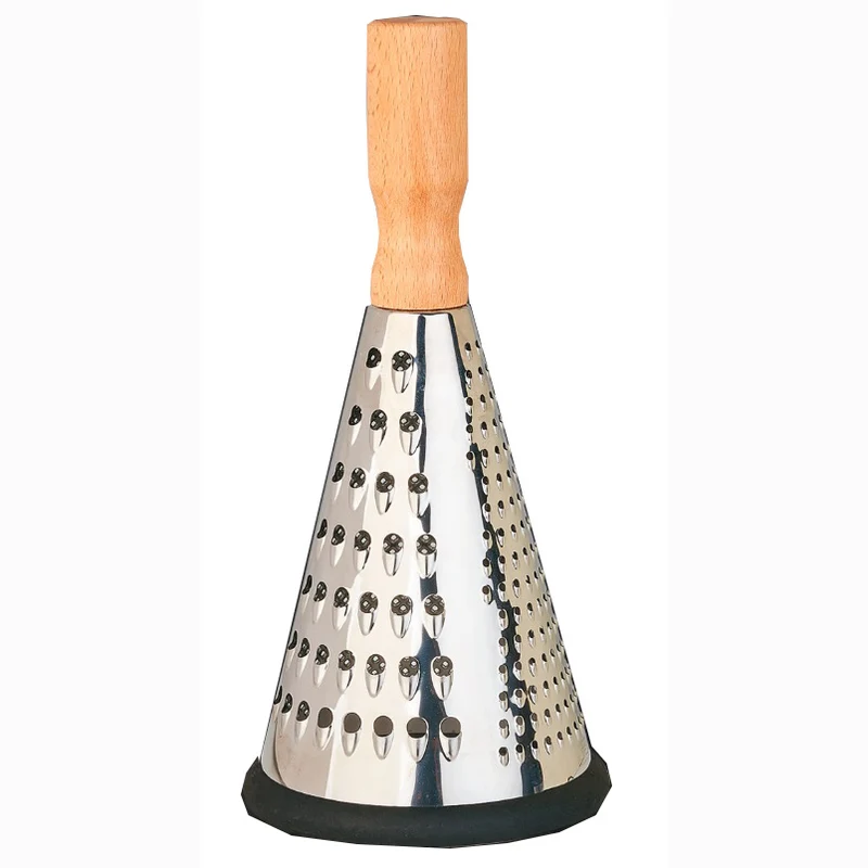 RALLADOR 3 CARAS CONO MANGO MADERA