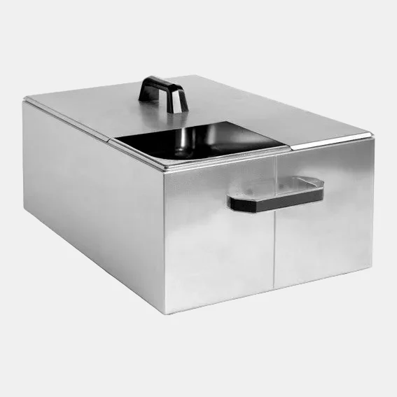 Cubeta con tapa inox. 26 x 33 x 60 cm. 20 L - 1 Ud.