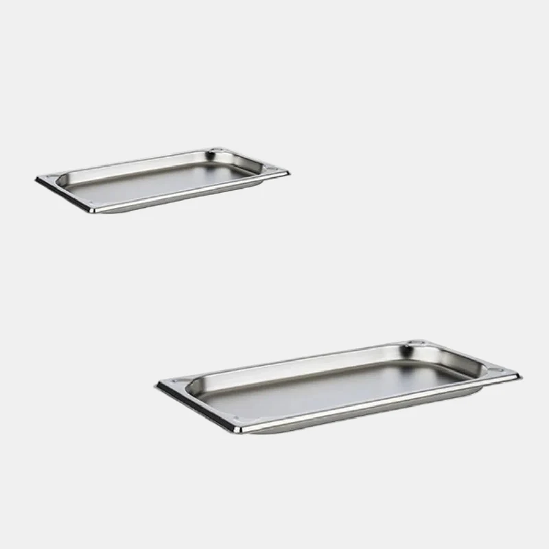 Cubeta acero inox tamaño GN 1/3. 17,6 x 32,5 x 2 cm - 1 Ud.